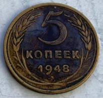 1948 Russia Standard Coinage Coin 5 Kopeks,Y#115,3888 - Rusland