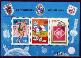 Olympia 1976:  Uruguay  Bl ** - Sommer 1976: Montreal