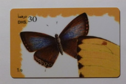 PAPILLON Avec Ailes Déployées - Butterfly - Carte Téléphone Prépayée EMIRATS ARABES UNIS / Prepaid Card ETISALAT - Papillons