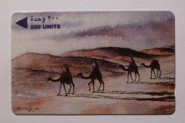 DESERT / CHAMEAU - Peinture Koheji 1990 - Carte Téléphone BAHRAIN - Andere & Zonder Classificatie