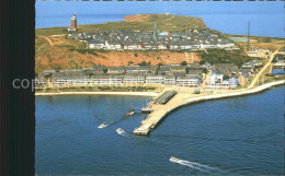 71954820 Helgoland Landungsbruecke Mit Unter Und Oberland Fliegeraufnahme Helgol - Helgoland