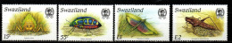 Swaziland 1988 - Mi.Nr. 540 - 543 - Postfrisch MNH - Insekten Insects - Andere & Zonder Classificatie