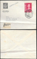 Argentina 3P Eva Peron FDC Registered Cover Mailed 1954 - Lettres & Documents