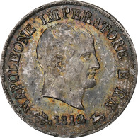 Royaume D'Italie, Napoléon I, 10 Soldi, 1812, Venise, Argent, TTB+ - Napoleónicas