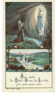 IMAGE RELIGIEUSE - CANIVET : Aux Pieds De Notre Dame De Lourdes  Etc .... - France. - Religione & Esoterismo