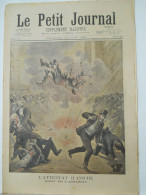 Le Petit Journal N°248 - 18 Aout 1895 - Attentat D'Aniche - Auberchicourt - ANARCHISTE - Train Taureaux - Le Petit Journal