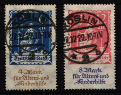 Deutsches Reich 233-234 Gestempelt Geprüft Infla Berlin #NA117 - Altri & Non Classificati