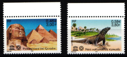 Frankreich Dienstmarken Unesco 50-51 Postfrisch Block Mit Zierfeld #NC170 - Sonstige & Ohne Zuordnung