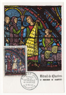 Carte Maximum 1963 - Vitrail De Chartres Le Marchand De Fourrures - YT 1399 - Chartres - 1960-1969