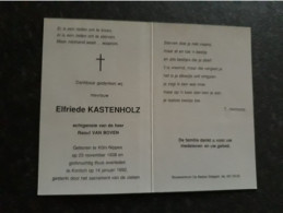 Elfriede Kastenholz ° Köln-Nippes 1938 + Kontich 1992 X Raoul Van Boven - Obituary Notices