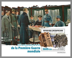 CENTRAL AFRICA 2023 MNH 105 Years End Of WWI Ende 1. Weltkrieg S/S II – OFFICIAL ISSUE – DHQ2422 - 1. Weltkrieg