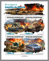 CENTRAL AFRICA 2023 MNH 80 Years Battle Of Kursk Schlacht Bei Kursk M/S – OFFICIAL ISSUE – DHQ2422 - Guerre Mondiale (Seconde)
