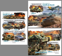 CENTRAL AFRICA 2023 MNH 80 Years Battle Of Kursk Schlacht Bei Kursk M/S+2S/S – OFFICIAL ISSUE – DHQ2422 - 2. Weltkrieg