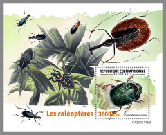 CENTRALAFRICA 2023 MNH Beetles Käfer S/S II – OFFICIAL ISSUE – DHQ2422 - Käfer