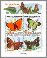 CENTRALAFRICA 2023 MNH Butterflies Schmetterlinge M/S – OFFICIAL ISSUE – DHQ2422 - Schmetterlinge