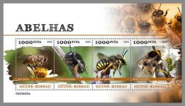 GUINEA-BISSAU 2023 MNH Bees Bienen M/S – OFFICIAL ISSUE – DHQ2422 - Honeybees