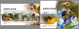 GUINEA-BISSAU 2023 MNH Bees Bienen M/S+S/S – OFFICIAL ISSUE – DHQ2422 - Abeilles