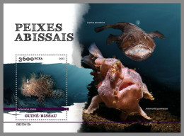 GUINEA-BISSAU 2023 MNH Deep Sea Fish Tiefseefische S/S – OFFICIAL ISSUE – DHQ2422 - Fische