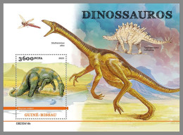 GUINEA-BISSAU 2023 MNH Dinosaurs Dinosaurier S/S – OFFICIAL ISSUE – DHQ2422 - Prehistorics