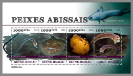 GUINEA-BISSAU 2023 MNH Deep Sea Fish Tiefseefische M/S – OFFICIAL ISSUE – DHQ2422 - Fische