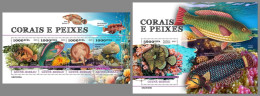 GUINEA-BISSAU 2023 MNH Fishes & Corals Fische & Korallen M/S+S/S – OFFICIAL ISSUE – DHQ2422 - Fishes