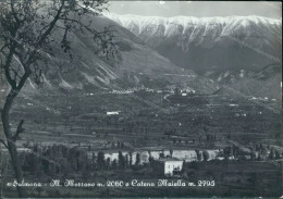 Cc766 Cartolina Sulmona M.morrone Catena Maiella L'aquila Abruzzo - L'Aquila