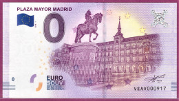 0-Euro VEAV 01 2018 PLAZA MAYOR MADRID - Private Proofs / Unofficial