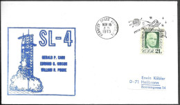 US Space Cover 1973. "Skylab 4" Launch KSC. NASA Cachet - United States