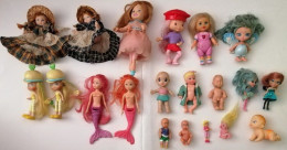 Lote De 37 Pequenas Bonecas 4 Cm A 7 Cm - Dolls