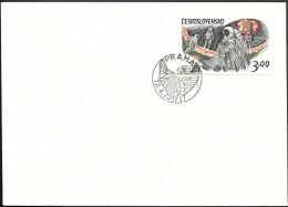Czechoslovakia Space FDC Cover 1973. "Apollo 1" Fire Accident Grissom Chaffee White - Europe