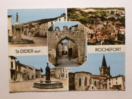 SAINT DIDIER SUR ROCHEFORT (42/Loire) - Vues Du Village , Eglise , Porte , Statue , Fontaine - Other & Unclassified