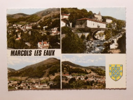 MARCOLS LES EAUX (07/Ardèche) - Vues Du Village , Pont - Blason - Autres & Non Classés