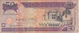 BILLETE DE REP. DOMINICANA DE 50 PESOS ORO DEL AÑO 2006 SERIE AL (BANKNOTE) - Repubblica Dominicana