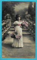 * Fantaisie - Fantasy - Fantasie (Enfant - Child - Kind) * (6270/6) Girl, Fille, Meisje, Fleurs, Flowers, Panier, Old - Abbildungen