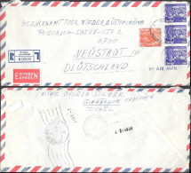 Israel Givatayim Registered Cover To Germany 1976 - Lettres & Documents