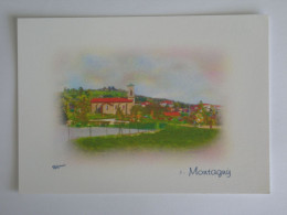 MONTAGNY (69/Rhône) - Vue Du Village, Eglise - Other & Unclassified