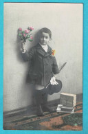 * Fantaisie - Fantasy - Fantasie (Enfant - Child - Kind) * (R 2355/2) Garçon, Boy, Fleurs, Flowers, Portrait, Chapeau - Portraits