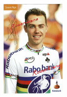 Sven Nys RABOBANK Veldrijden Veldrijder Cyclocross 2005 Wielrenner Cycling Cyclisme Wielrennen Handtekening Autographe - Cycling