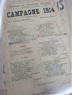 PATRIOTIQUE /  CAMPAGNE 1914 /HOMMAGE LIEUTENANT JUPEAU 2 ème  COMPAGNIE /RIDEAU/AIR SI TU VEUX MARGUERITE - Scores & Partitions