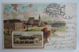 Cpa Litho Dessin Couleur 1906 Gruss Aus Marchegg - MAY03 - Autres & Non Classés