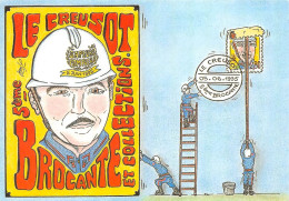 Le Creusot Brocante Pompiers Illustrateur Porcherot - Le Creusot