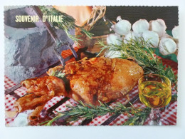 RECETTE CUISINE - Agneau - Gousse D'ail / Recette Lazio Italie - Carte Postale Souvenir D'Italie - Küchenrezepte