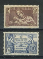 FRANCE - 1937, DIFFERENT STAMPS SET OF 2, UMM (**). - Ungebraucht
