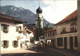 71952676 Oberammergau Dorfpartie Pfarrkirche Oberammergau - Oberammergau