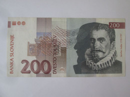 Slovenia 200 Tolarjev 1997 Banknote Very Good Condition See Pictures - Slovenia