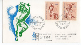 1970 - VATICANO FDC " POSTA AEREA " VENETIA VIAGGIATA VEDI++++ - FDC