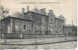 58. FOURCHAMBAULT. ECOLE COMMUNALE DE GARCONS. 1913. - Autres & Non Classés