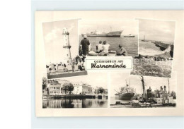 71945733 Warnemuende Ostseebad Strandpromenade Leuchtturm Hafen  Warnemuende - Rostock