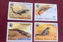 CONGO RDC 1987 KINSHASA 4v Neuf MNH ** YT PA 361 /364 Mi 1063 /1066 Aerien Airmail Crocodiles - Autres & Non Classés