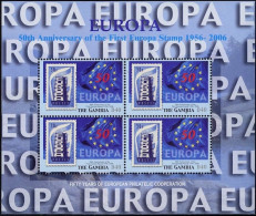 Europa 50 Ans 2005 Gambie - Gambia Y&T N°F4491 - Michel N°KB5599 ***- 40d 50 Ans Europa - Europäischer Gedanke